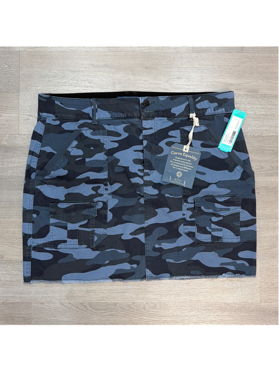Democracy Dresses & Skirts - NWT Democracy Clothing "Ab"solution Blue Camouflage Cargo Skirt Sz 14!